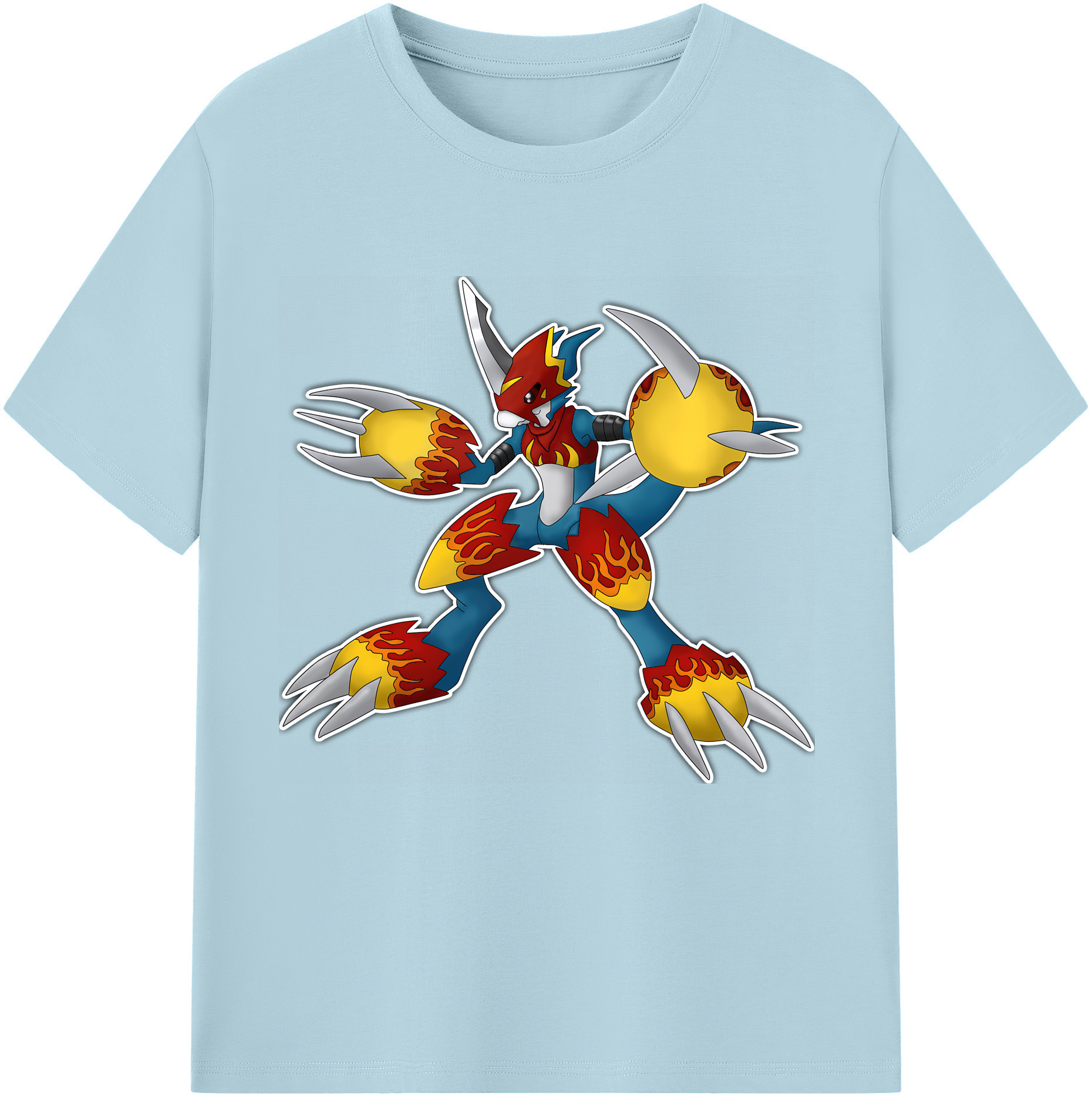 （画像用） Digimon デジタルモンスター/デジモン 綿100％半袖Tシャツ（フロントプリント）
